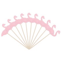 30살 계란한판 케이크 토퍼 특이한 생일초 20305060pcs 로즈 핑크 플라밍고, 60개, B01