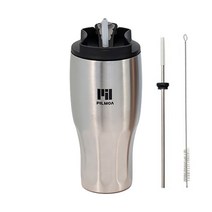 필모아 텀블러 스텐 보온 보냉 대용량 E900 실버, 900ml