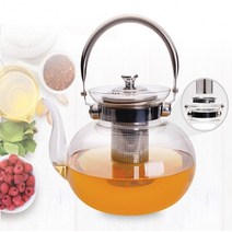 보고나라 이탈리아노 직화용 내열유리주전자, 내열유리 주전자 1.6L