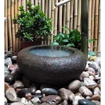 카페 돌수반 정원 조경 미니 어항 전원주택 꾸미기, 블루스톤원색직경40cm