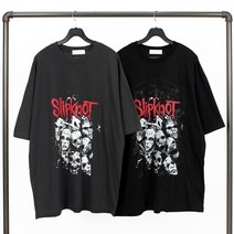 레어코드 슬립낫 스트릿 남녀공용 락밴드 오버핏 반팔티