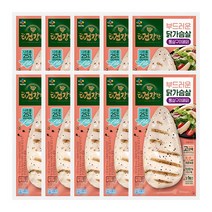 CJ 더건강한 닭가슴살 통살 페퍼 100g x 10팩, 없음