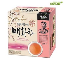 베스트온 (M) 쌍계명차 김동곤명인 매화차 40티백 사무실 어린이 아이 간식 과자 업소용 대용량, 본상품선택, 본상품선택