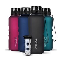 독일 아마존 720°Dgree UberBottle Drinking Bottle + Fruit Container 1.5 L BPA Free Water for Sports Fitne, 1500ml, 01 Onyx Black - Schwarz Soft