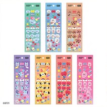 BT21 베이비 홀로그램 폴꾸 스티커 다꾸 핸드폰 에어팟 꾸미기, 알제이(RJ)