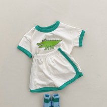 (당일출고)베이비 리버 상하세트 돌전 3개월 신생아옷 출산선물어린이집등원룩 인스타패션 둥이커플룩 유아선물