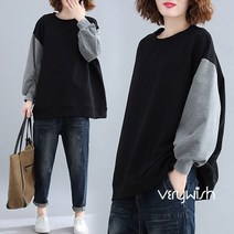 ZENCY 젠시 조조 배색소매 여성맨투맨
