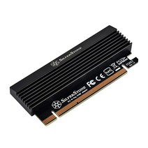 SilverStone Technology ECM23 슬림 M.2 M키 PCIe NVMe 어댑터 X4 내장 방열판 포함 419192