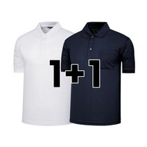 1+1 나인앤나인 36수 PKG 카라 포켓 여름 반팔티셔츠(2장세트)