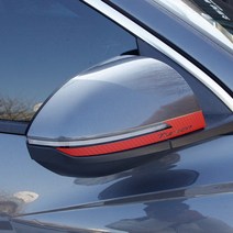 투싼 NX4 사이드미러 데칼 스티커 카본 몰딩 필수품, 블랙 카본 무광