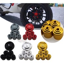 베스파 스프린트 프리마베라125 GTS300 튜닝 파츠 프론트 알루미늄 휠 캡 나사 스크류 트림 볼트, 블랙