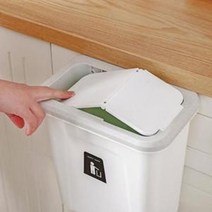 주방 싱크대 선반걸이 음식물 쓰레기통, (대)그레이