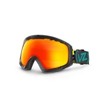 VonZipper 폰 지퍼 피놈 구형 스노우 고글, Black/Fire Chrome