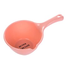 다용도 손잡이 목욕 물 바가지 자루, 핑크