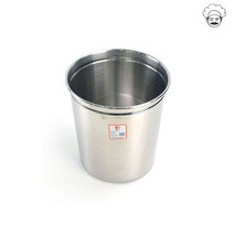 스텐 깡통 오픈휴지통 스텐쓰레기통 중 스텐 청소용품 다목적휴지통, 본상품선택