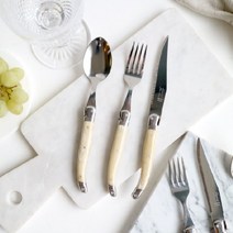 라귀올 장네론 마블 베이지 커트러리 5 Type 프랑스 정품 양식기, 나이프1P