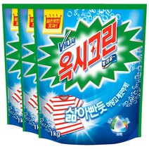 옥시크린 배니시 1kgx3팩 옷 얼룩제거 리필 의류 빨래 산소계표백제 세제 2215568