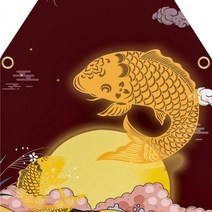 캠핑 앞치마 용무늬 프린팅 궁전 방수 작업복 조리 주방 야외 전문가 요리 미술 화가, 단일사이즈, 스타일 4