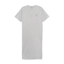 여성 베이직 반팔 맥시롱 원피스 BOS L.Melange Grey