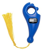 휴대용 핸드헬드 디지털 비즈 카운터 핑거 게임 감압 장난감, blue