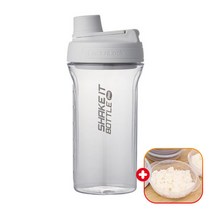 락앤락 쉐이킷보틀 프로 트라이탄 850ml +가쯔 용기 물병/물통/쉐이커 보틀 헬스/스포츠 단백질/프로틴/미숫가루 쉐이크통 휴대용 스트랩, 라이트그레이