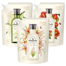 애경 [허브마리] 섬유유연제 1.6L (리필) x 6개, 카멜리아힐