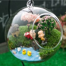 PVC원형돔/ 테라리움(반쪽용기)/철거치대(검정), 원형PVC돔(8cm), 1개