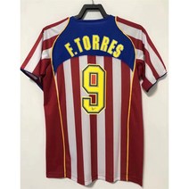 아틀레티코 마드리드 레트로 축구 유니폼 저지 복고풍 올드 클래식 04-05 시즌