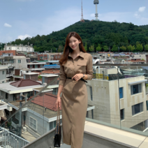 악녀일기 악녀일기 카인 셔츠 H 롱 원피스(벨트set)