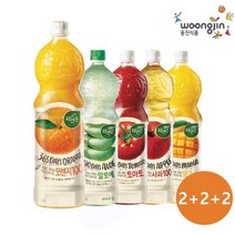 웅진식품 자연은 주스 1.5L 2펫+2펫+2펫 오렌지/망고/토마토/알로에/사과, 오렌지 2펫, 망고 2펫, 망고 2펫