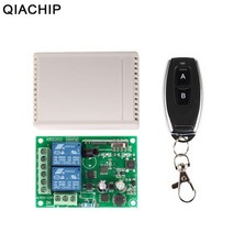차량용무시동에어컨 화물차 이동식 차박433Mhz 무선 원격 제어 스위치 릴레이 수신기 QIACHIP 2CH AC 110V, 01 11