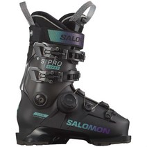 Salomon 살로몬 스키부츠 S​Pro Supra BOA 95 Ski Boots Womens 2024, Black/Beluga/Spearmint, 27.5