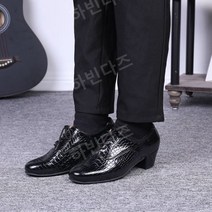 모던화 무대 춤 째즈 살사 가죽 남자신발 굽 왈츠 탱고화 학원 댄스교실, 블랙 스네이크 레더 4.5cm, 38 (240mm)