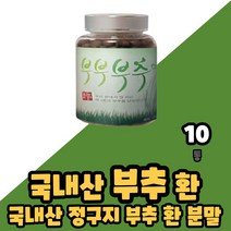 국내산 한평부추 120g x 1병 부추분말 정구지환 검정콩 호박 분말 환 부부부추 부추 정구지 비타민A 비타민C 비타민B 베타카로틴 칼륨 인 미네랄, 10통