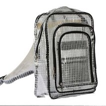 크린룸 가방 반도체 제전 백팩 PVC 방진가방 대형, 화이트 40x30x12cm, 1개