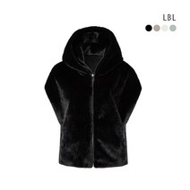 [LBL] 에센셜 FAUX밍크 후드집업 베스트