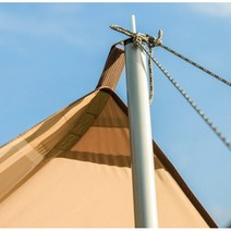 감성캠핑 150D 베이지 렉타타프 벨텐트 베스티블, L 사이즈