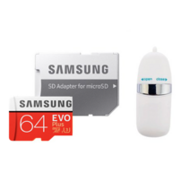 삼성전자 마이크로SD EVO MP64GB + SD어댑터 + USB리더기, 64GB