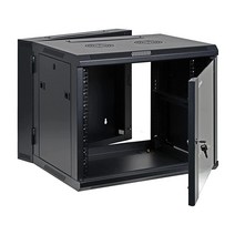 AEONS 전문 벽 장착 IT 캐비닛 인클로저 48.3cm 서버 네트워크 랙 통풍구 문, 9U-22 D Hinged Glass