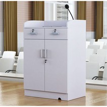 강연대 교탁 강의대 단상 연설대 아크릴 사회대 데스크 카운터 교수대 교단 사회자, M 따뜻한 흰색 80x50x100 (1.5cm 두꺼운