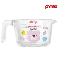 파이렉스 노티드 유리 계량컵 비커, 1L