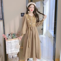 루나 여성 겨울 원피스 하객룩 니트 도툼한 서현 트렌드 원피스