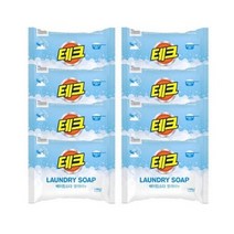 [용문상회] 테크 베이킹소다 빨래비누 180g x 8개, 빨래비누 18g x 8개