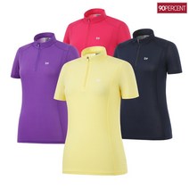 90퍼센트 여성 반팔 집업 냉감 티셔츠 등산 골프 여름 NST402W