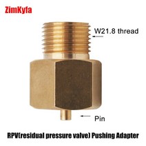 탄산실린더 탄산가스 탄산수제조기 Fizzi 스파클링 워터 탄산 음료 SodaStream 소다 클럽 외부 Co2 어댑터, 03 RPV pushing adapter