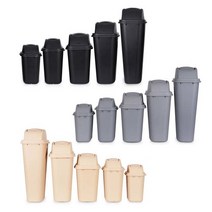 40리터 휴지통 스윙휴지통 대형쓰레기통 40L, 40L 블랙, 하부만(오픈형), 1개
