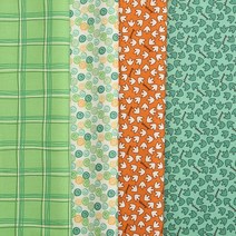 퀼트 천원단 라일리브레이크 면프린트 수입원단 - 이트 유어 베지스, C11113-GREEN