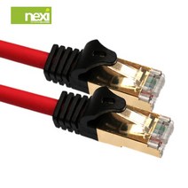 (NEXI) S-STP CAT.7 다이렉트 10G속도 랜케이블 30cm ~ 30m 연선구조 금도금쉴드플러그 이중차폐, 2m[NX157]