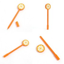 마트498 오렌지 과일 특이한볼펜 웃긴선물 귀여운볼펜 홍보용 조카선물 단체볼펜 팬시도매