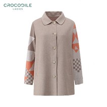 [크로커다일레이디]CL0WSW207_나바호 문양 캐시미어 니트 핸드메이드 코트